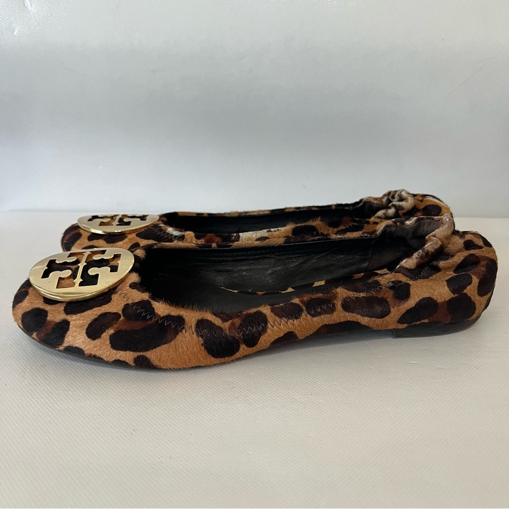 Tory Burch Reva Leopard Flat Calf Skin - Picture 4 of 7